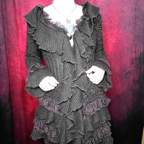 Woodland Fairy ruffle cardigan 🦋 - Picture 2 of 4